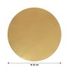 Podkład krążek pod tort ZŁOTY gładki 20cm - 10 szt